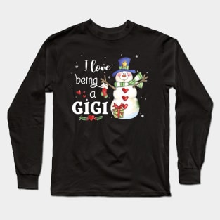 I Love Being A Gigi Christmas Long Sleeve T-Shirt